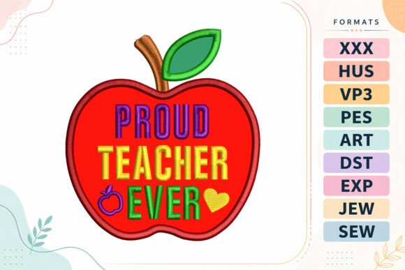 Apple Applique Back to School Design Review