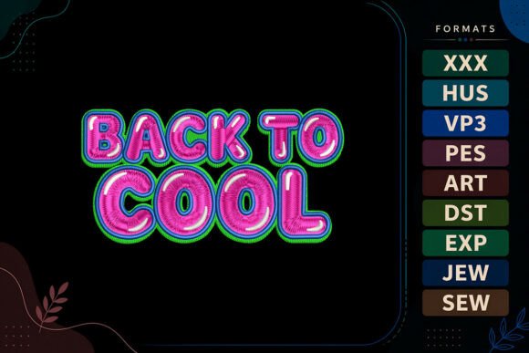 Back to Cool School Quote: Embroidery Review
