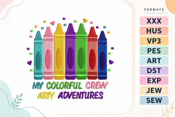 Colorful Crew Back to School: An Embroidery Seller’s Review