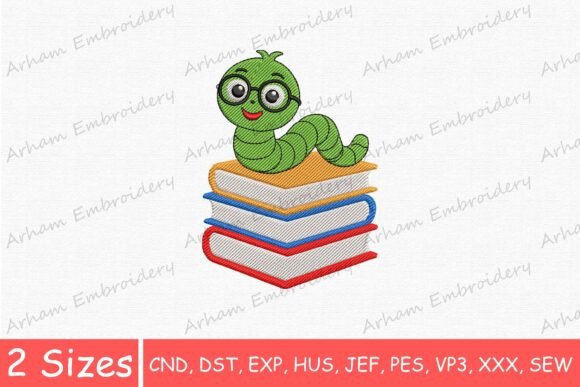 Cute Caterpillar Reading Book: An Embroidery Review