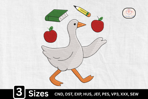 Cute School Teacher Goose: An Embroidery Review