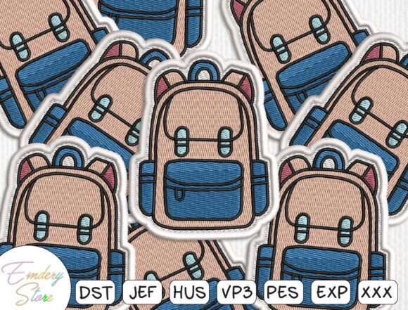 Cute Student Bag Patch Embroidery File Review
