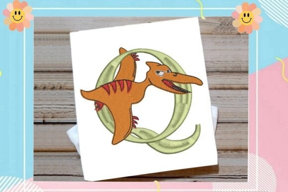 Dinosaur Monogram Alphabet Letter Q Review