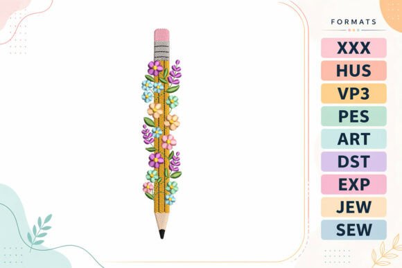 Floral Pencil Back to School Design Review