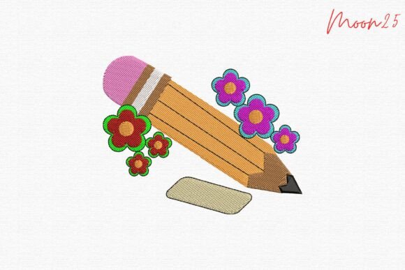 Floral Pencil Classroom Learning Accent Review