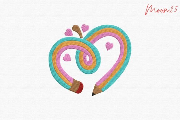 Heart Apple Pencil School Love Classroom Design Review