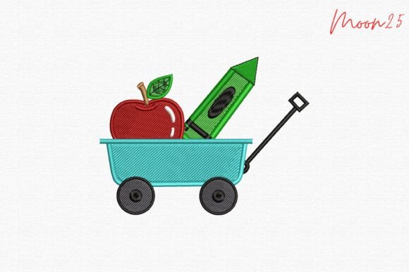 School Wagon Apple Crayon Classroom Fun Review